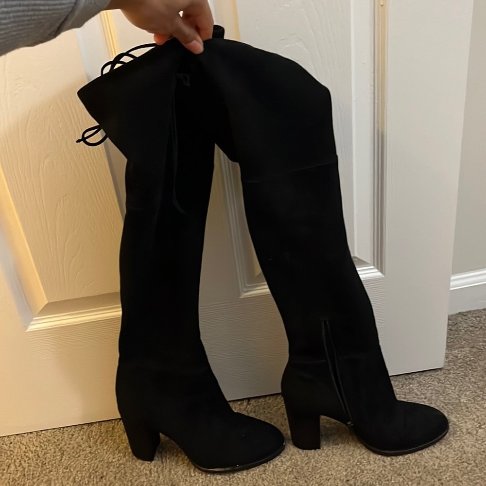 Black knee high boots!